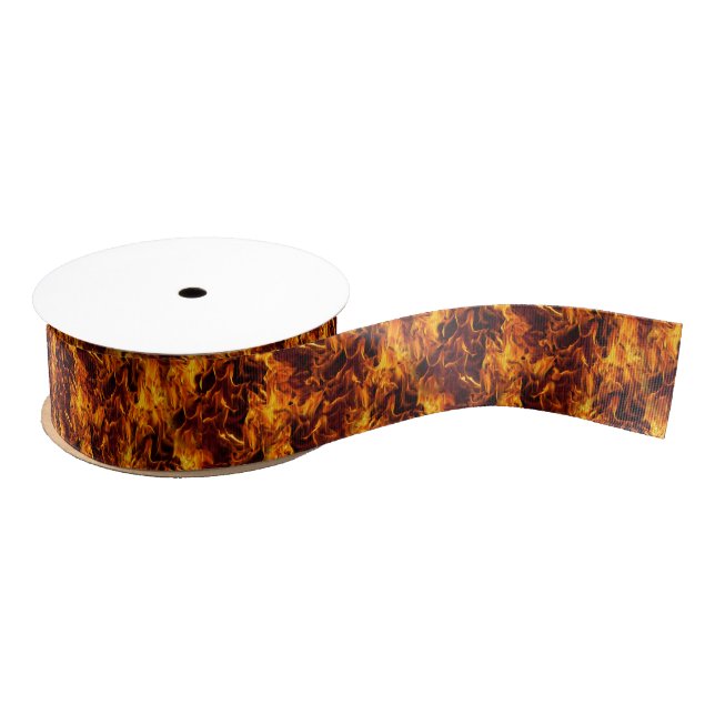 Feuer- und Flammenmuster Ripsband (Spule)