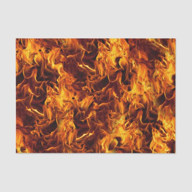 Feuer- und Flammenmuster Seidenpapier (Vorderseite)