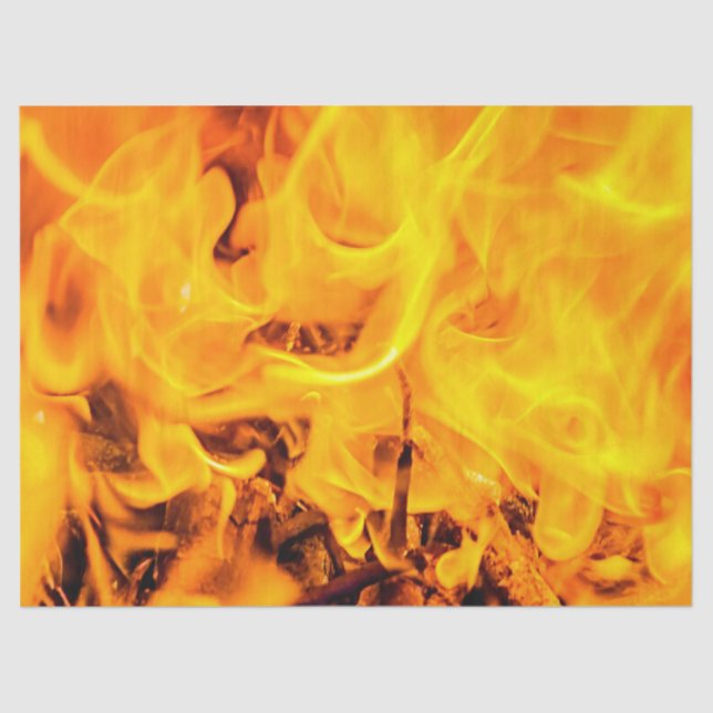 Feuer- und Flammenmuster Seidenpapier (Vorderseite)
