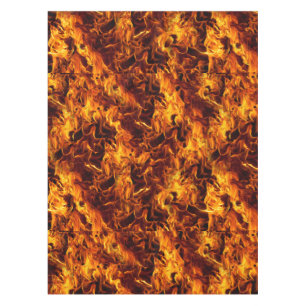 Feuer- und Flammenmuster Tischdecke