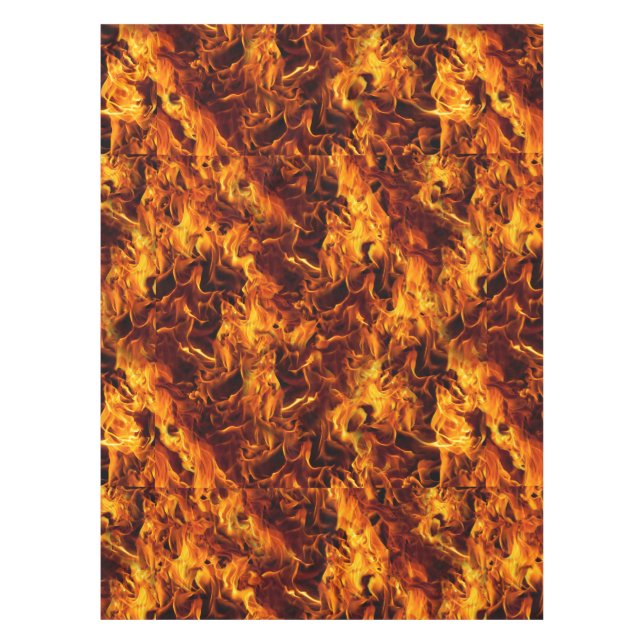 Feuer- und Flammenmuster Tischdecke (Vorderseite)
