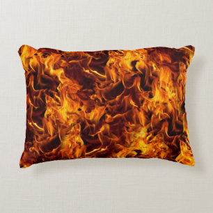 Feuer- und Flammenmuster Zierkissen