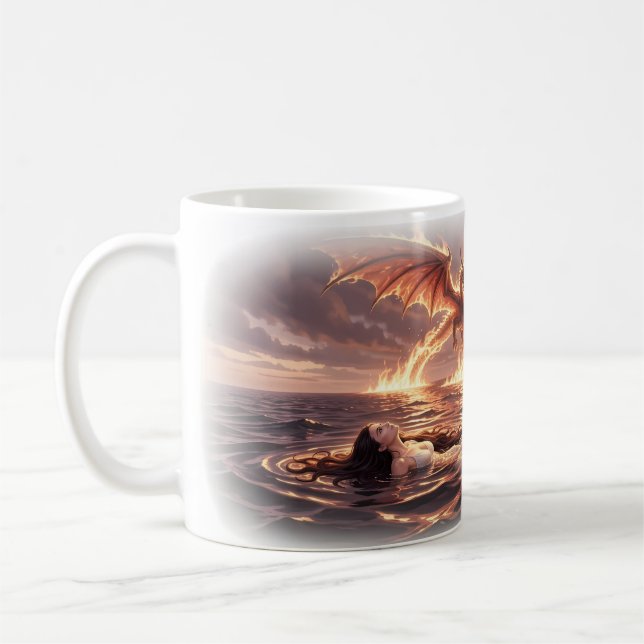 Feuer und Gnade am Shore-Mug Kaffeetasse (Links)