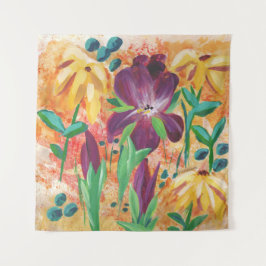 Feuer und Iris Wandteppich