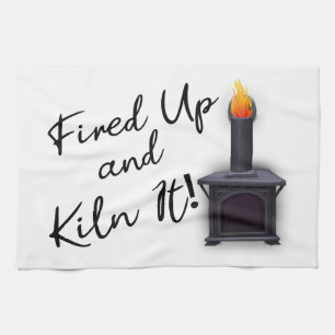 Feuer und Kiln Geschirrtuch