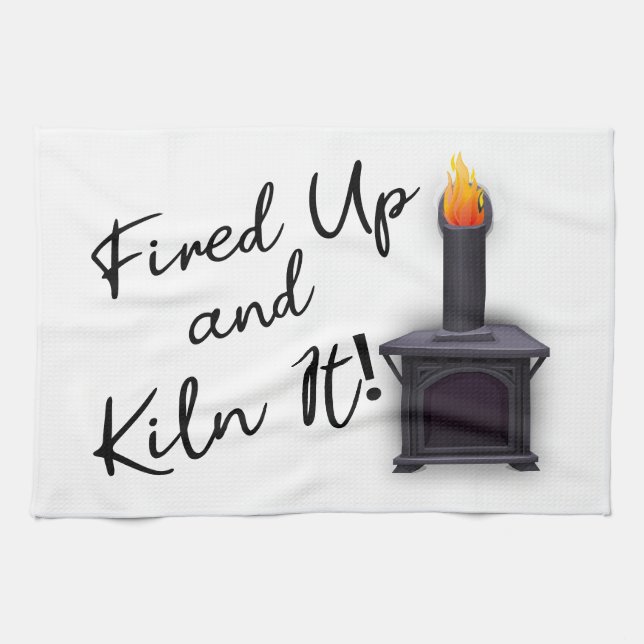 Feuer und Kiln Geschirrtuch (Horizontal)