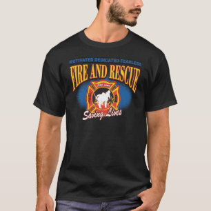 Feuer und Rettung, welche die Leben retten T-Shirt