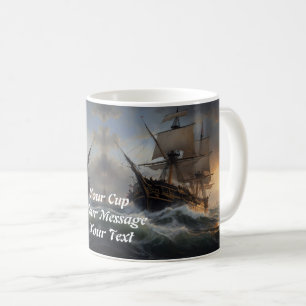 Feuer und Schaum: Das englische Kriegsschiff von 1 Kaffeetasse