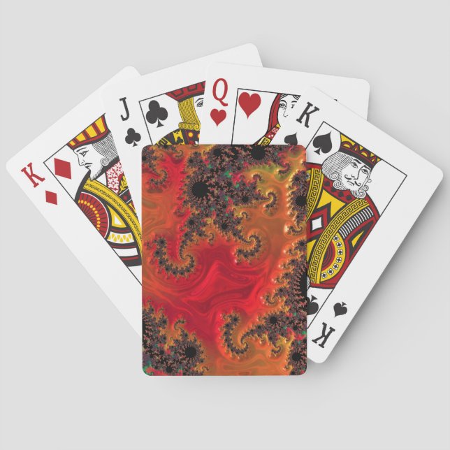 Feuer- und Schönheitsspielkarten Spielkarten (Rückseite)