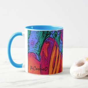 Feuer-und Wasser-sammelbare Kunst-Tasse durch Tasse