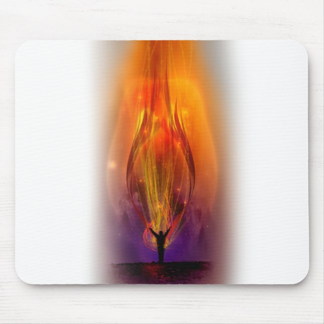 "Feuer vom Himmel " Mousepad (Vorne)