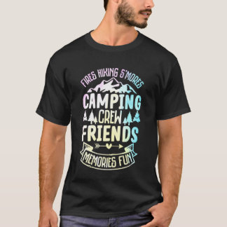 Feuer Wander-S'mores Camping-Crew Freunde Erinneru T-Shirt