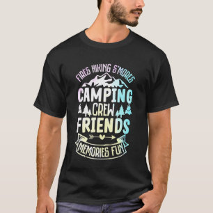 Feuer Wanderung S'mores Camping Crew Freunde Erinn T-Shirt