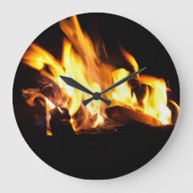 Feuer-Wanduhr