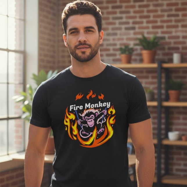 Feueraffe T-Shirt (Von Creator hochgeladen)