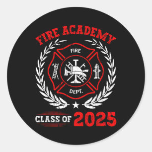 Feuerakademie CL von 2025 Abschluss Zukunft Firefo Runder Aufkleber