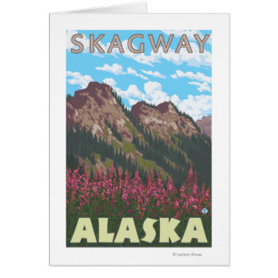 Feueralgen und Berge - Skagway, Alaska