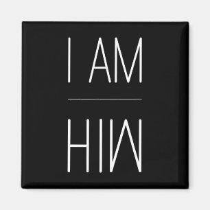 Feuerangabe T - I AM HIM Geschenk für Sportfans - Magnet