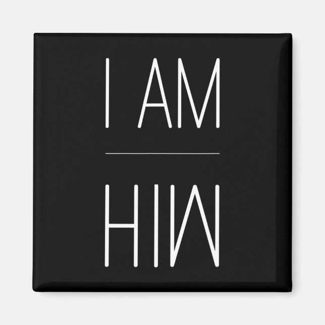 Feuerangabe T - I AM HIM Geschenk für Sportfans - Magnet (Vorne)