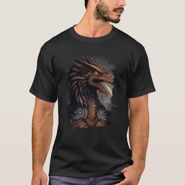 Feueratmer-Adler der Freiheit und Stärke T-Shirt (Vorderseite)