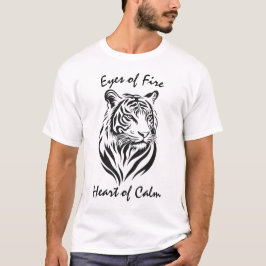 Feueraugen, Herz der Ruhe - Majestic Tiger Line T-Shirt