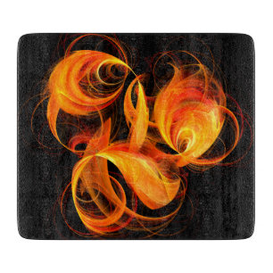 Feuerball Abstrakt Art Rectangle Schneidebrett