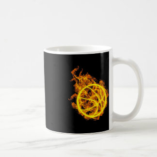 Feuerball Basketball Ball Flaming Basketball Spiel Kaffeetasse