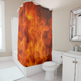Feuerball Duschvorhang