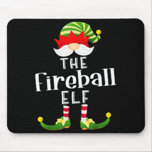 Feuerball-Elfen-Gruppe Weihnachten Lustige Pyjama- Mousepad