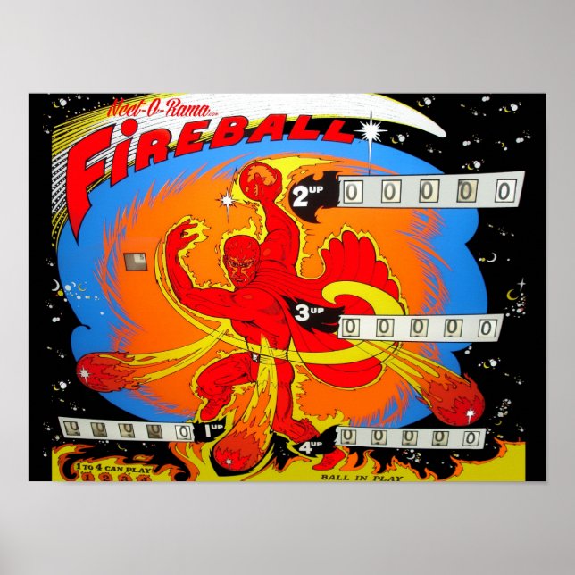 Feuerball-Flipper Poster (Vorne)