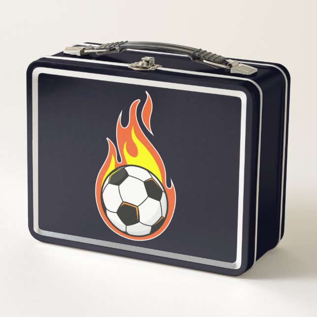 Feuerball Metall Brotdose (Vorderseite)