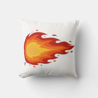Feuerball und Schutzschild Kissen