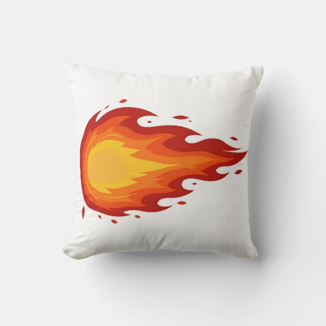 Feuerball und Schutzschild Kissen (Vorderseite)