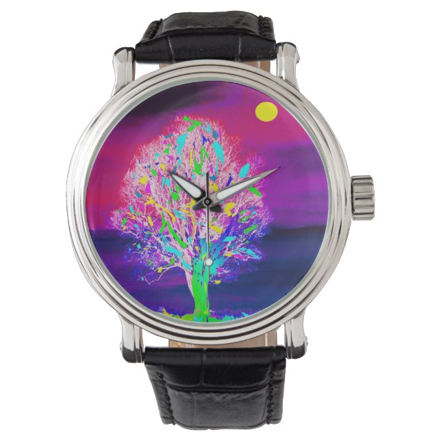 Feuerbaum Armbanduhr (Vorderseite)