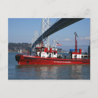 Feuerboot eins - San Francisco Postkarte