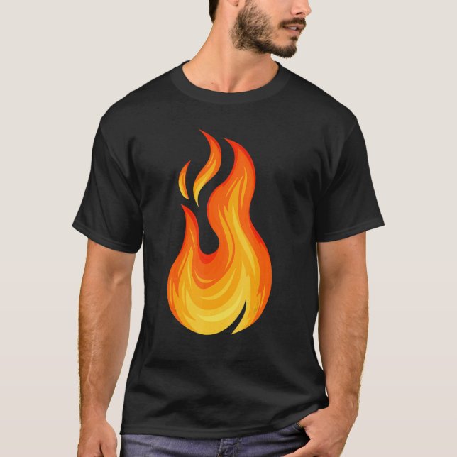 Feuerbrand-Flamme-Grafik-Brandbrand T-Shirt (Vorderseite)