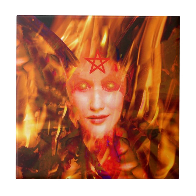 Feuerbrand Fliese (Vorderseite)