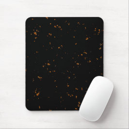 Feuerbrand überlagert das Foto, das die schwarzen Mousepad