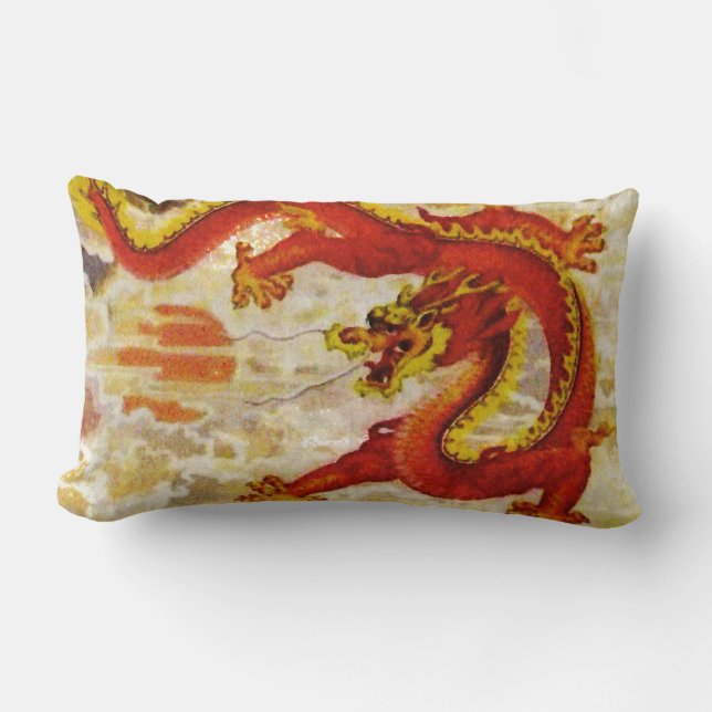 Feuerdrache Amerikanische MoJo-Pillows Lendenkissen (Vorderseite)