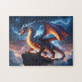 Feuerdrache Fantasy-Puzzle für Spielbegeisterte