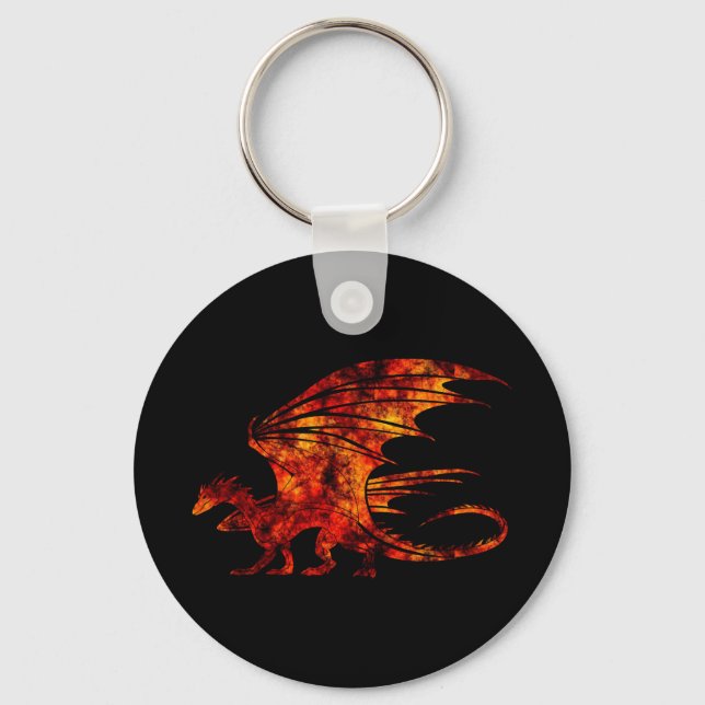 Feuerdrache Schlüsselanhänger (Vorderseite)