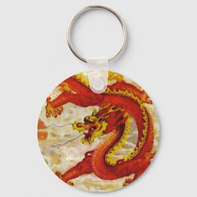 Feuerdrache-Schlüsselanhänger Schlüsselanhänger (Vorderseite)