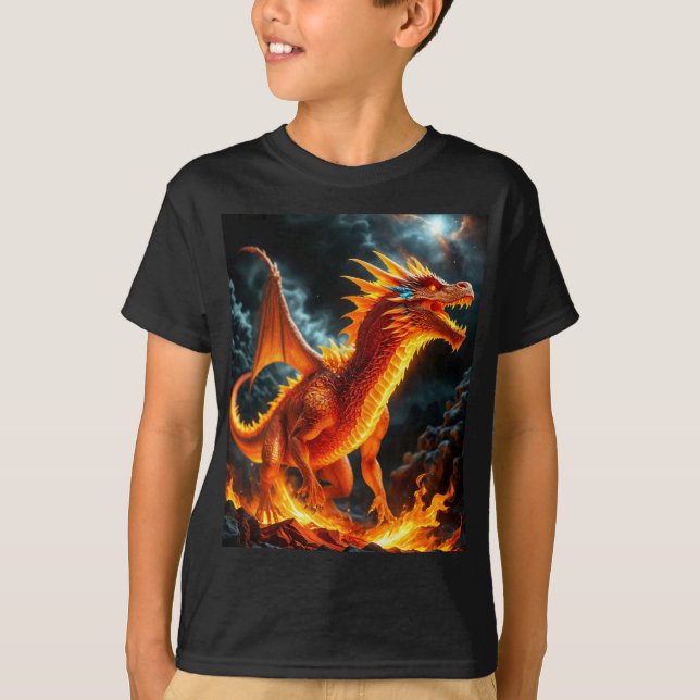 Feuerdrache T-Shirt (Vorderseite)