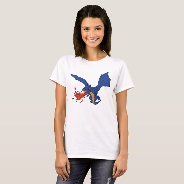 Feuerdrache T-Shirt (Vorne ganz)