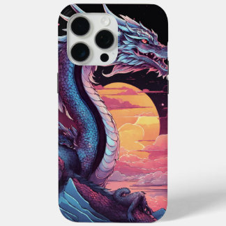 Feuerdrache unter dem Moon Moblie Back Case