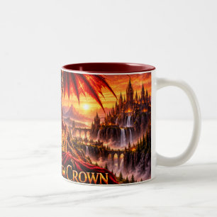 Feuerdrachenthron-Epische-Fantasy-Drachen-Tasse Zweifarbige Tasse
