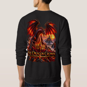 Feuerdrachenthron Fantasy-Drachen-Sweatshirt Sweatshirt