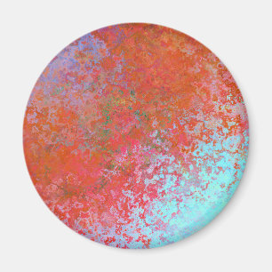 Feuerelement Alkohol Tinte Abstrakt Orange Magnet