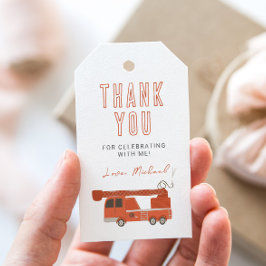 Feuerfahrzeug Geburtstag Geschenkanhänger