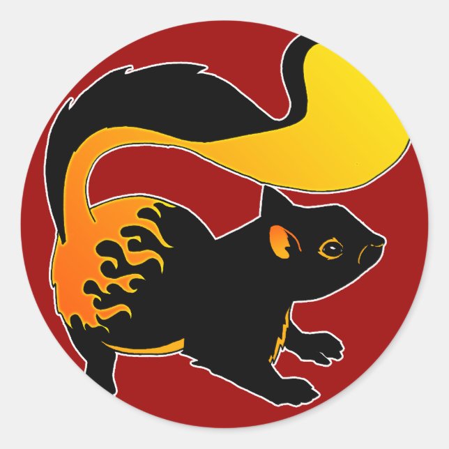 Feuerfalke Runder Aufkleber (Vorderseite)